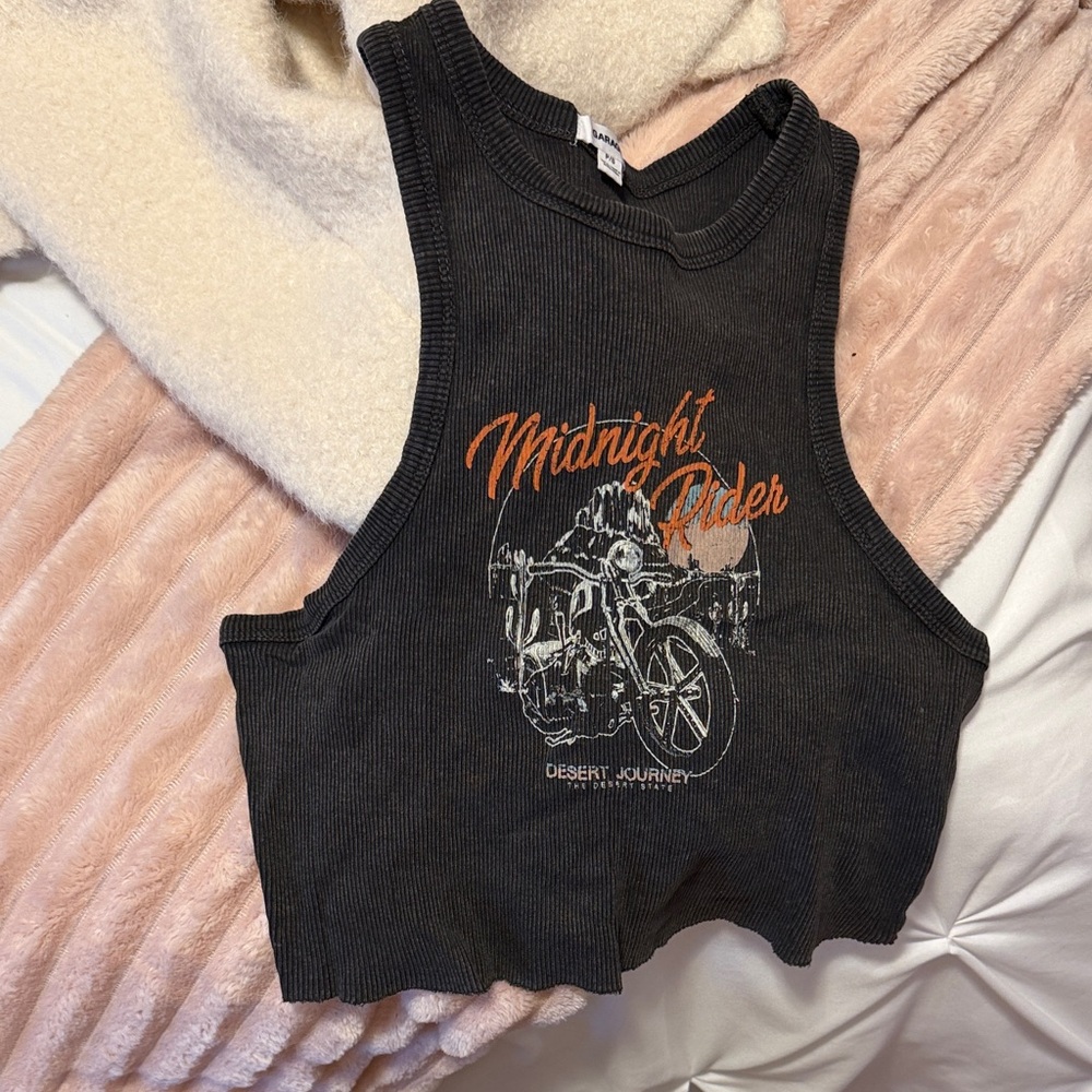Garage Midnight Rider Black Tank Top